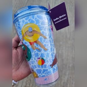 NWT Starbucks X Sofie Birkin Target 2024 Blue Pool Party Cold Brew Tumbler